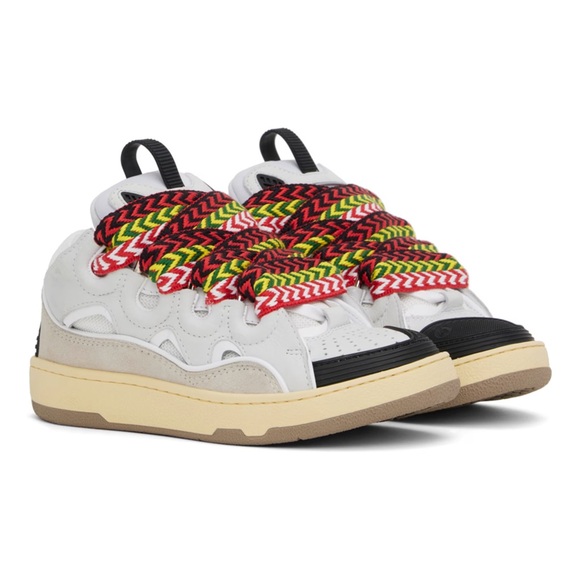 Brand New Lanvin CURB LEATHER SNEAKERS Size 42 - 8.5 men